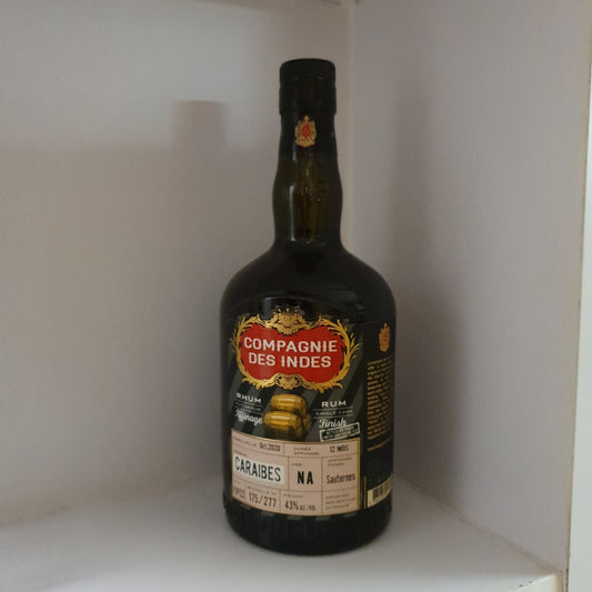 Compagnie des Indes cdi Rhum Rum Caraibes Sauternes Cask Bottled Perola Limited Cask Edition 2020 0,7l 43% vol. Fassabfüllun