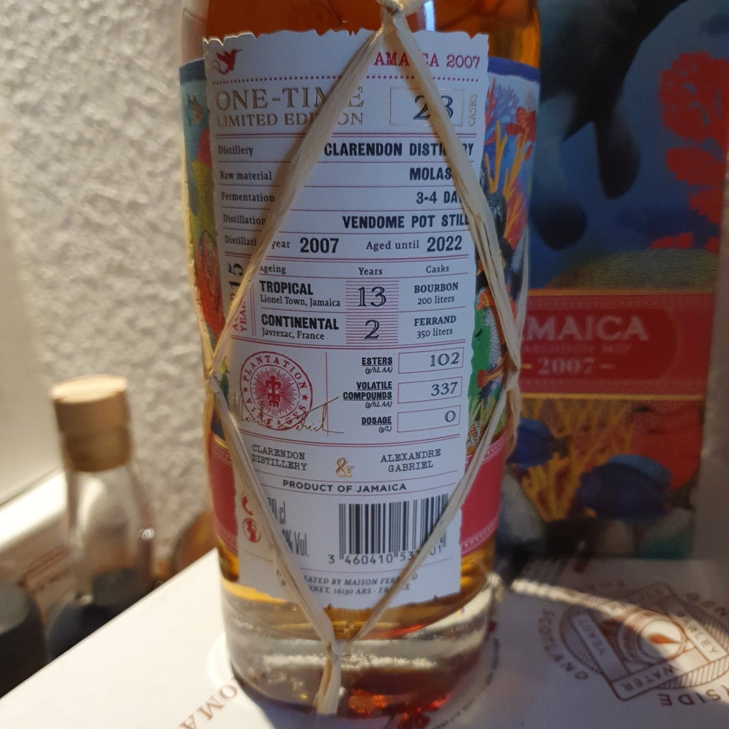 Plantation Jamaica single cask MSP 2007 2021 Distillerie Clarendon 0,7l 48,4% vol. Rhum édition limitée