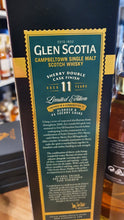 Laden Sie das Bild in den Galerie-Viewer, Glenscotia 11 Finished sherry PX + Oloroso sherry cask strength single malt scotch whisky Campbeltown 0,7l 54,1 %