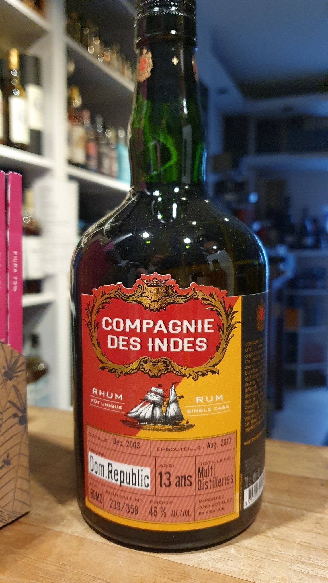 Compagnie des Indes cdi Rhum Rum Dominican Rep 13y Multidistillers 0.7l 46 % Fassabfüllung Sonderedition limitiert auf ein F