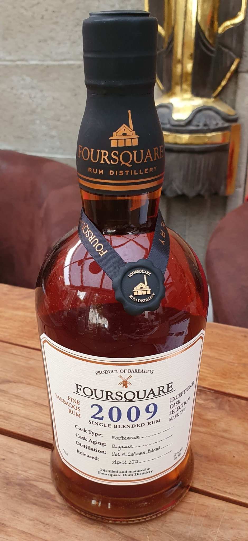 Foursquare Barbados 2009 cask strength Juli 2021 60% vol. 0,7l Exceptionel cask collection Mark XVII 12 Years Fassstärke