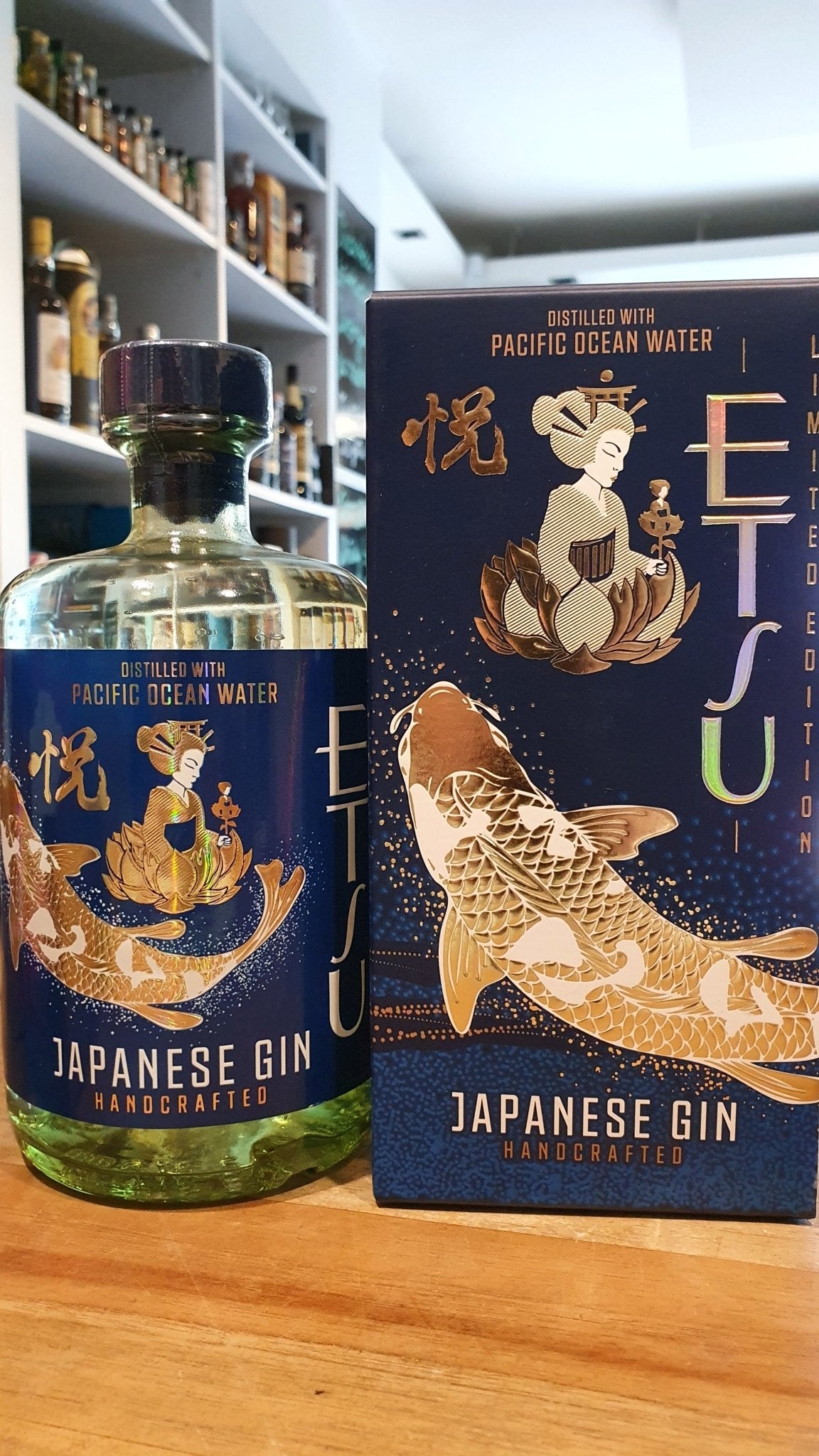 Etsu Gin Ocean Water Edition handcrafted Japan Hokaido 0,7l 43% vol.Flasche in Geschenk karton