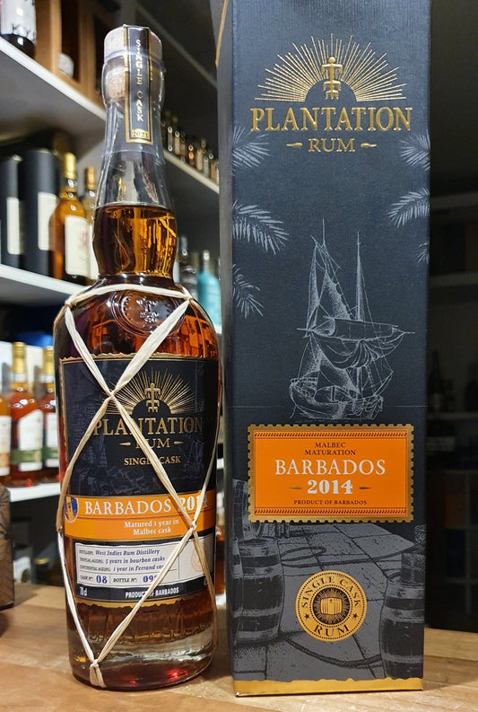 Plantation Barbados 2014 Malbec 2021 XO 0,7l 49,9% vol. single cask Rum Destillerie West Indies Rum Distillery