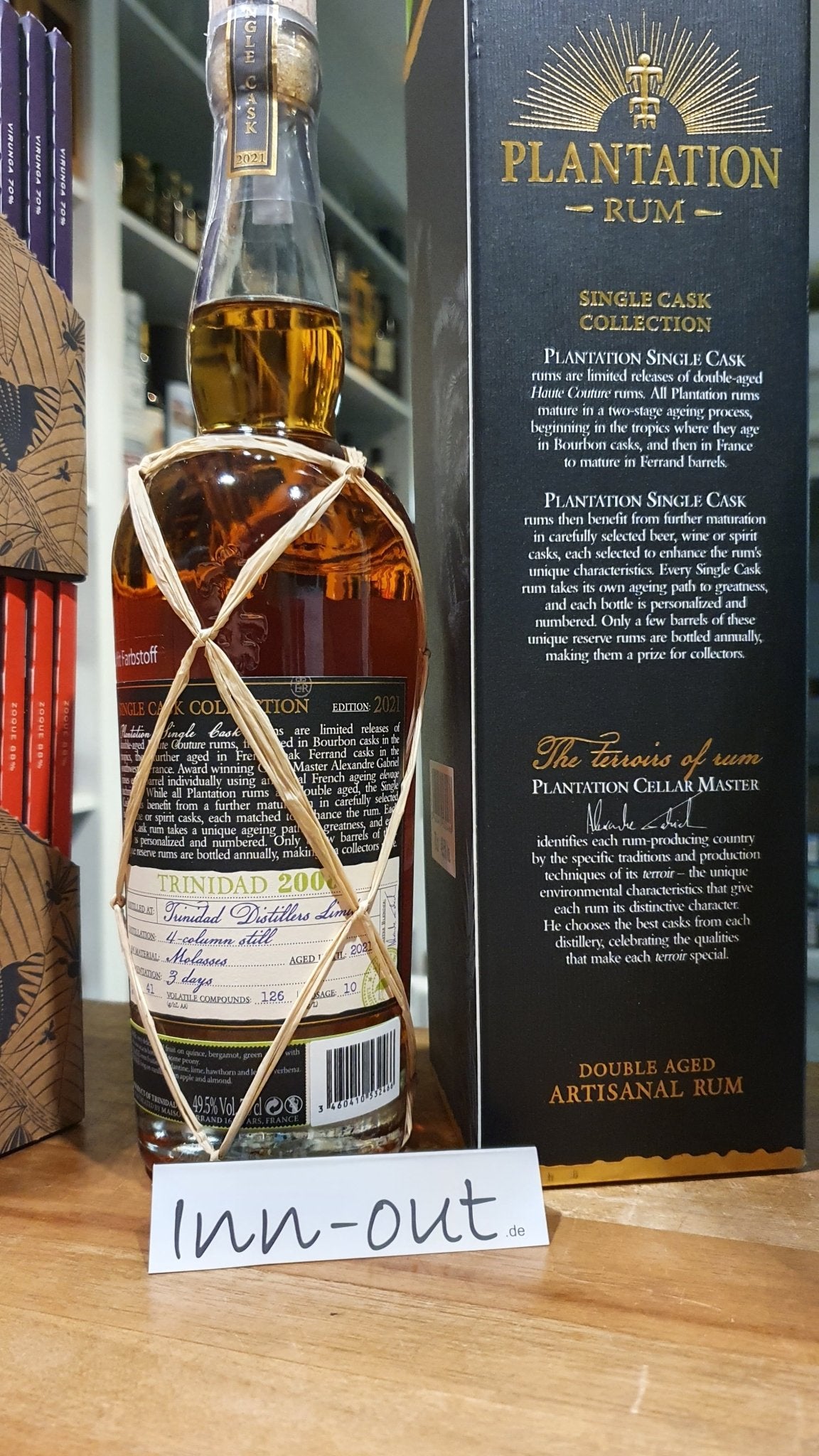 Plantation Trinidad 2008 2021 Chardonnay Chablis XO 0,7l 49,5 % vol. single cask Rum Fassabfüllung Sonderedition
