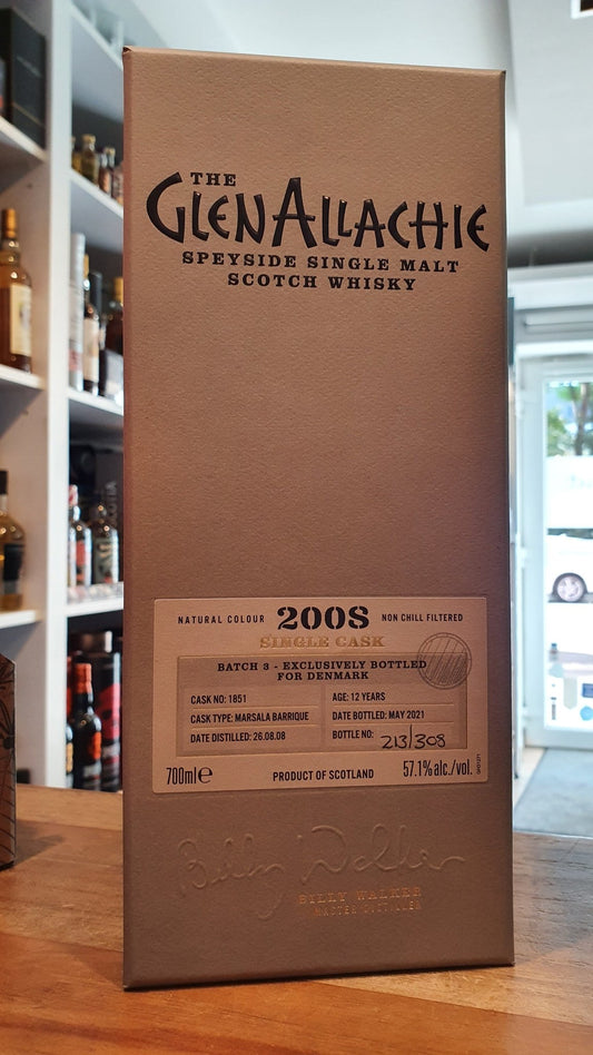 Glenallachie 2008 2021 Marsala barrique denmark 57,1% vol. 0,7l Whisky Limitiert auf 308 Flaschen !