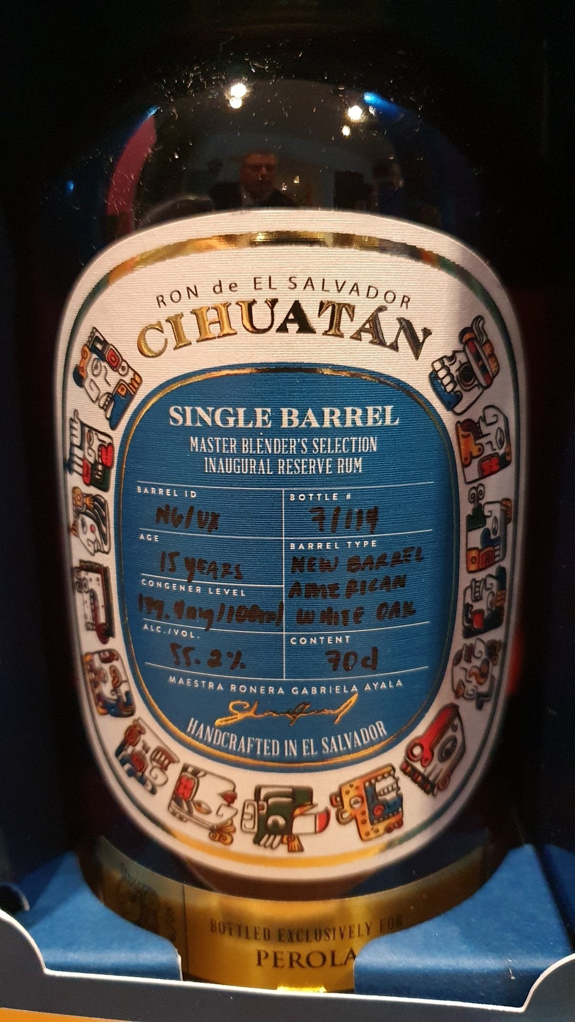 Cihuatan Single cask barrel 0,7l 55,2% vol. Rum el salvador 15y Master Selection Maestra Ronera Gabriela Ayala