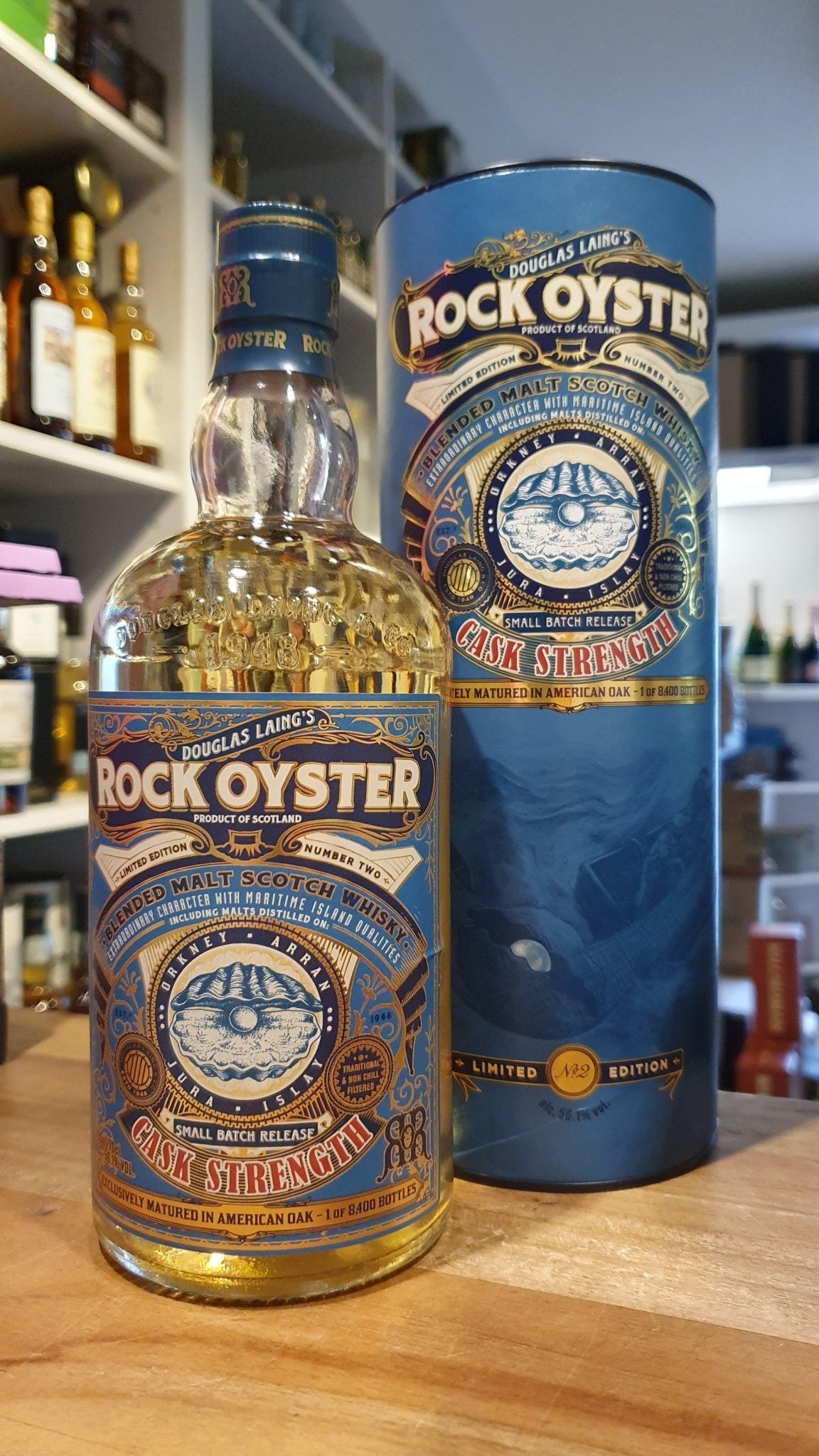 Rock Oyster cask strength malt whisky 0,7l 56,1%vol. Fassstärke limitiert limited edition blended malt