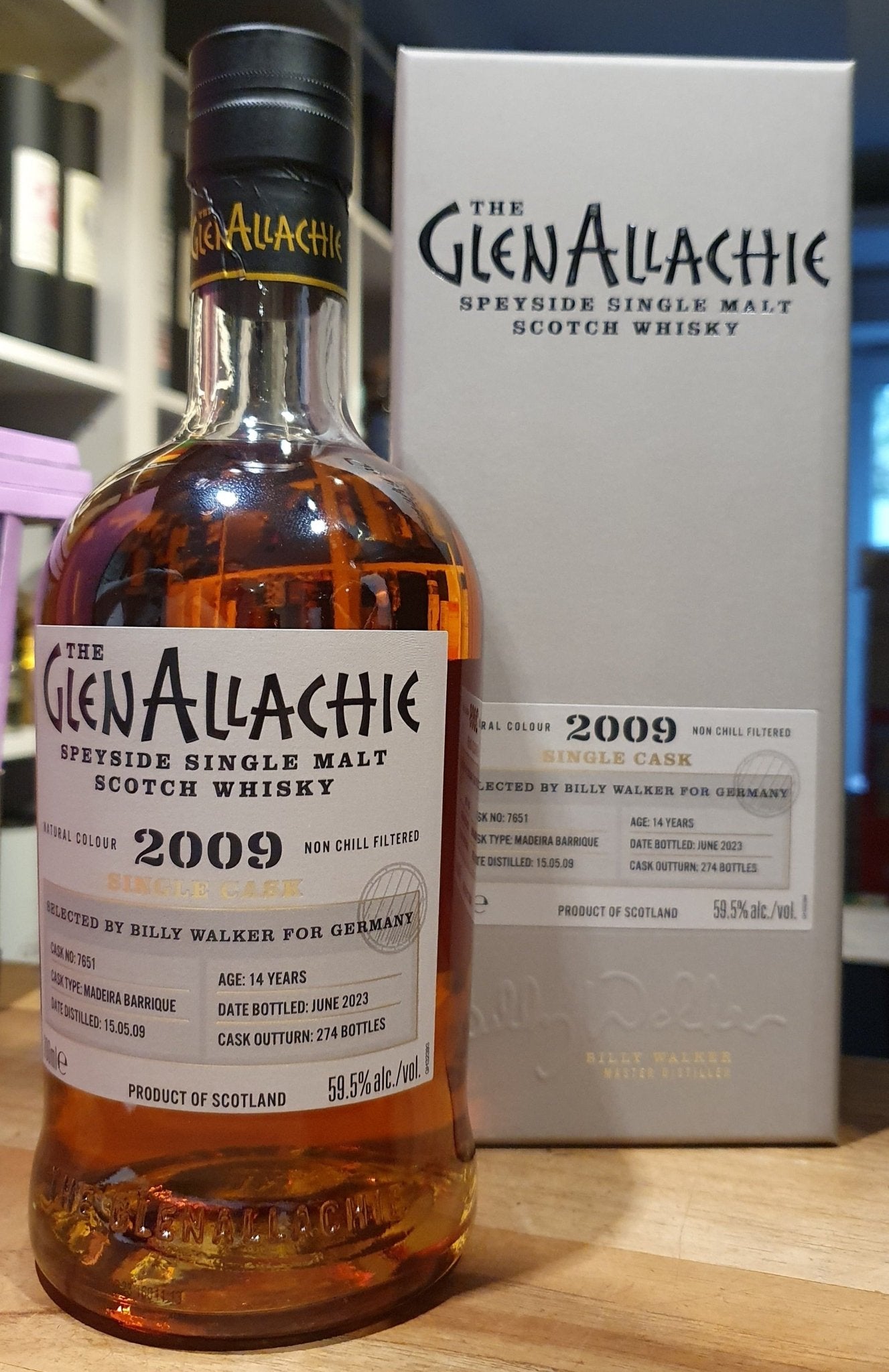 GlenAllachie 2009 2023 Madeira Barrique #7651 59,5% vol. 0,7l Fassstärke Whisky