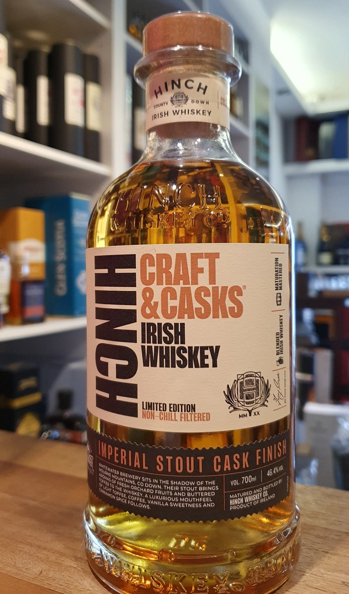 Hinch Craft & Cask II Imperial Stout Finish Edition 46,4%vol 0.7l Whiskey irlandais