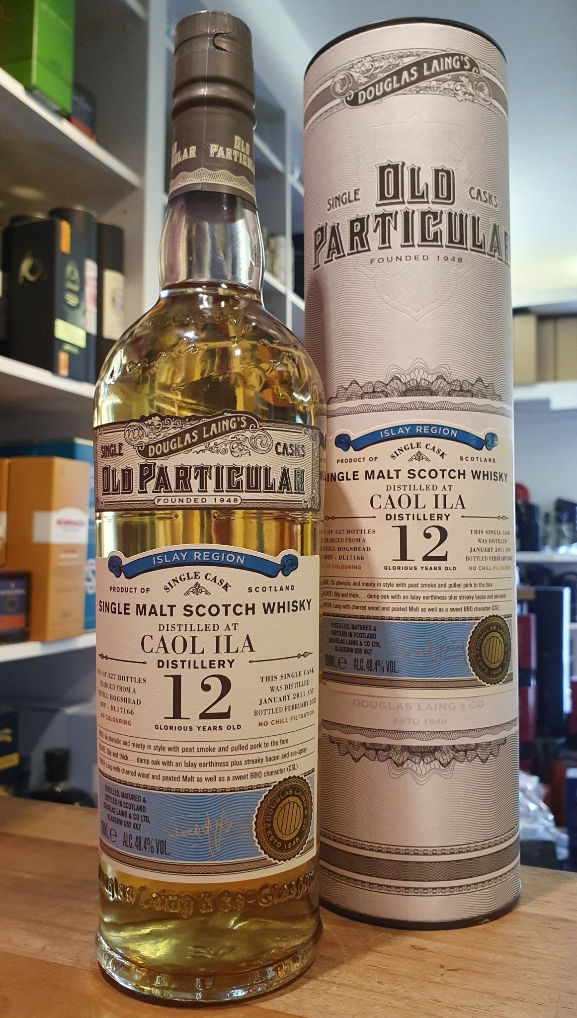 Caol Ila 12Y single cask 2011 2023 Old Particular 48,4% vol. 0,7l Whisky Douglas Laing Refill DL17166