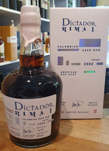 Load image into Gallery viewer, Dictador Rima 2002 american oak cask 2022 0,7l 42 % vol.