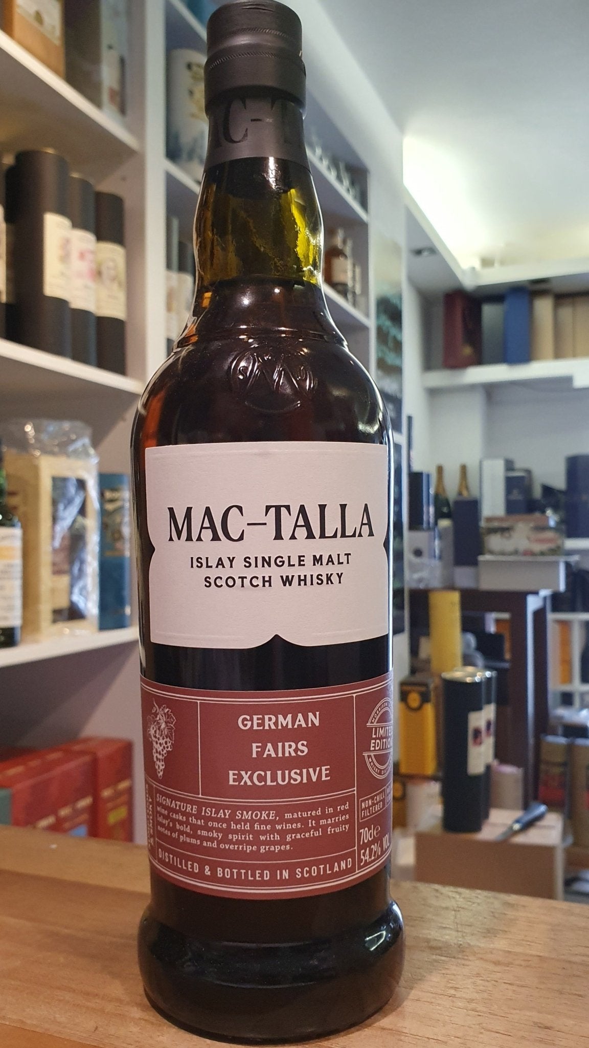 Mac - Talla Limited Edition Red Wine Cask German Fairs Exclusive Whisky 0,7l 54,2 % vol. Morrison