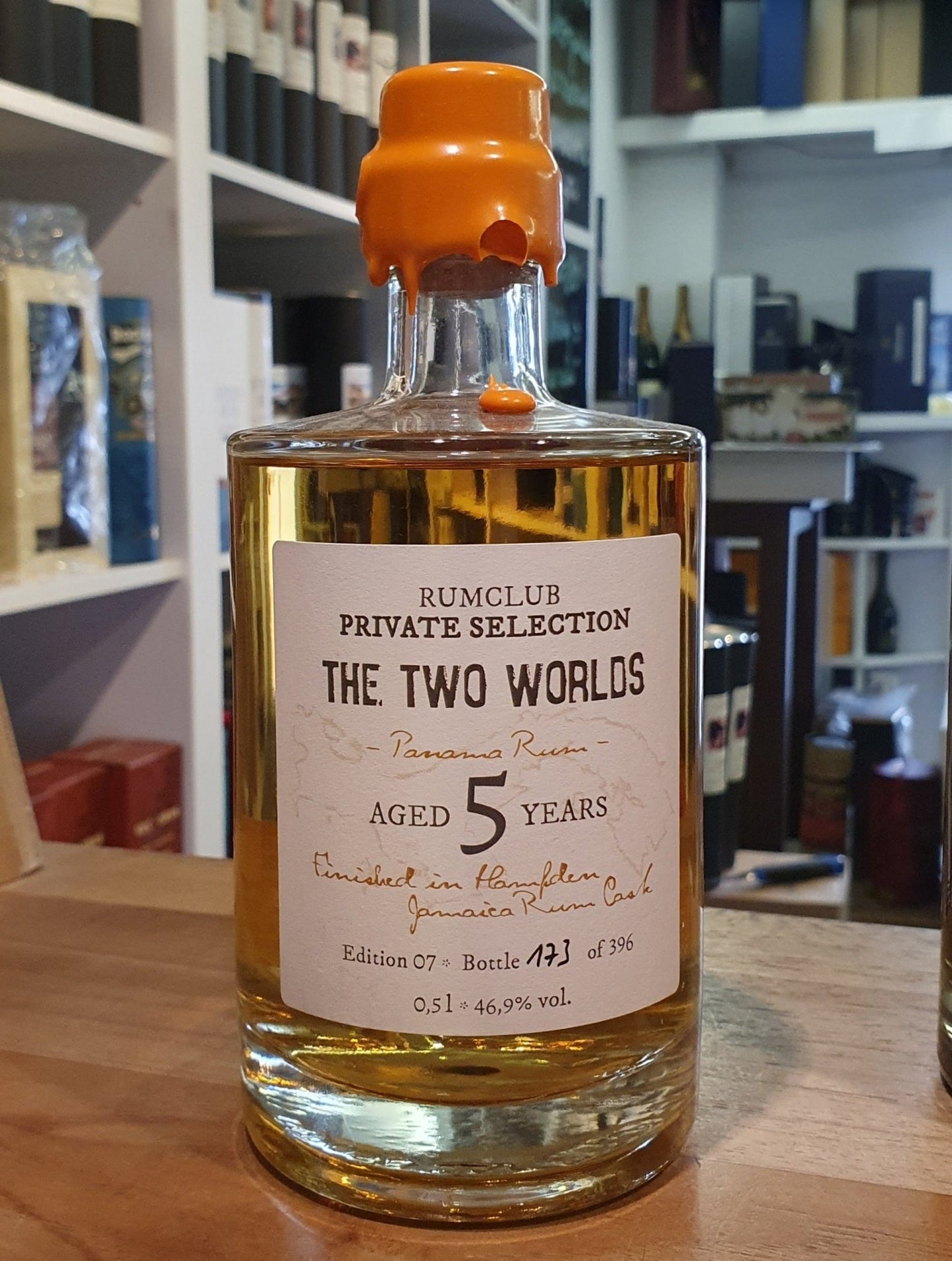 X Rumclub ed.07 The Two Worlds Panama Hampden fin. 5y 0,5l 46,9 % vol. rum club Private Selection Edition