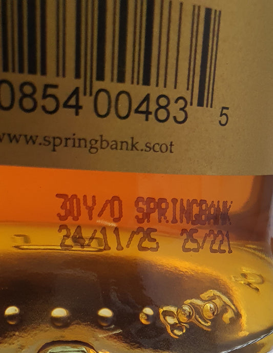 txt
Springbank 30 y 2025 0,7l 46 % vol. whisky