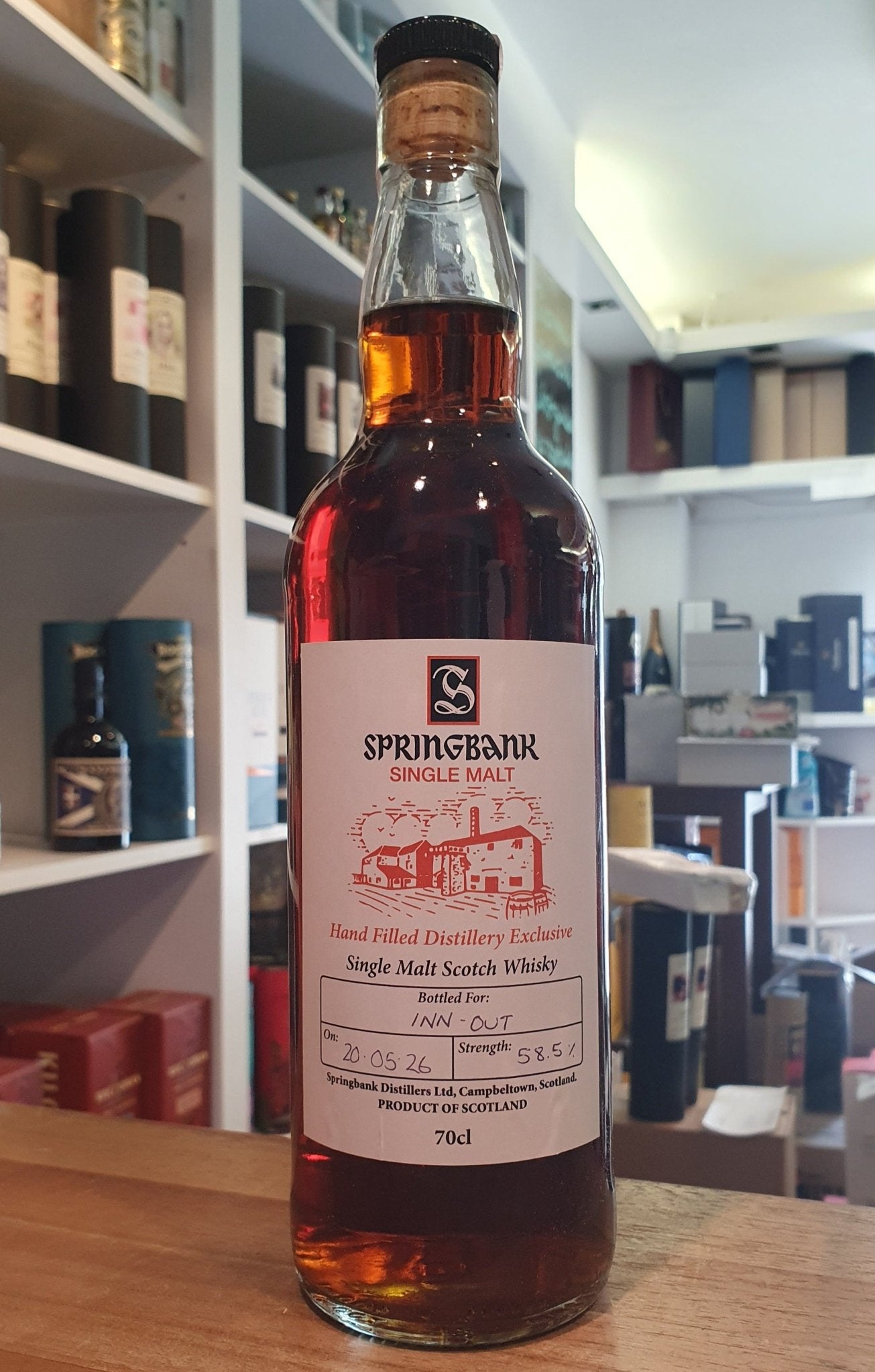 Springbank Hand filled distillery exclusive Infinity single malt 2026 nas 0,7l 58,5 % vol. Whisky inn-out