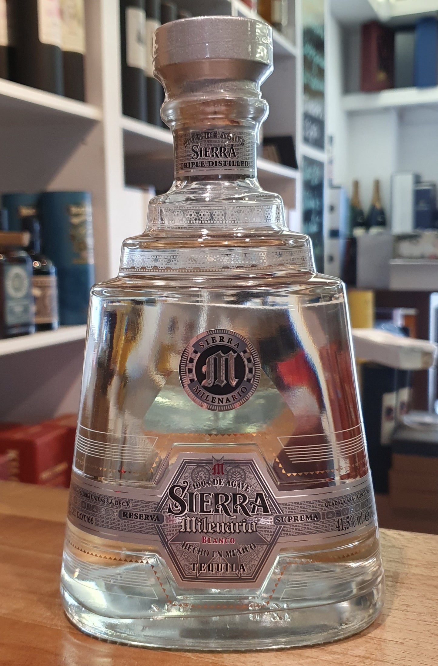 Milenario Trio blanco 100% Agave Tequila 0,7l 41,5% vol. Sierra 83 proof triple distilled