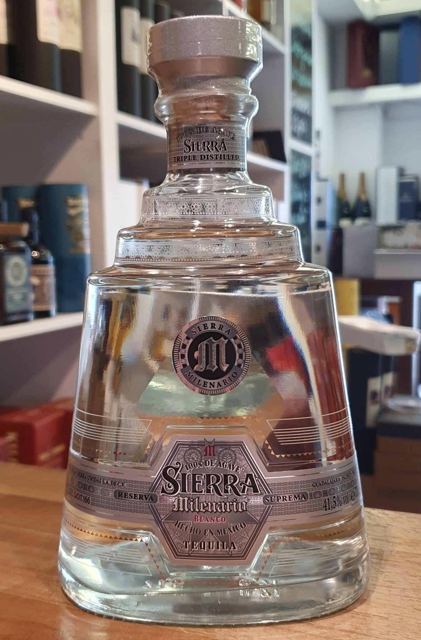 Milenario Trio Blanco 100% Agave Tequila 0,7l 41,5% vol. Sierra 83 proof triple distilled