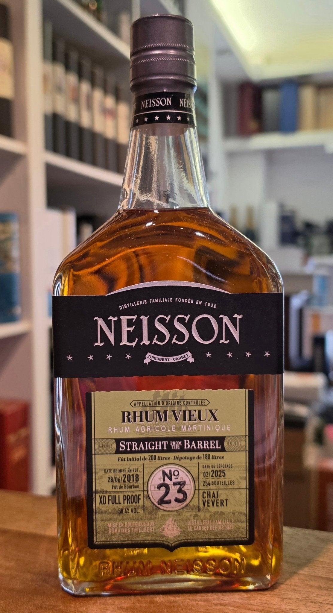 Neisson 2018 SFTB 2025 #23 58,4% vol. 0,7l in GP Rum Agricole Rhum Martinique AOC