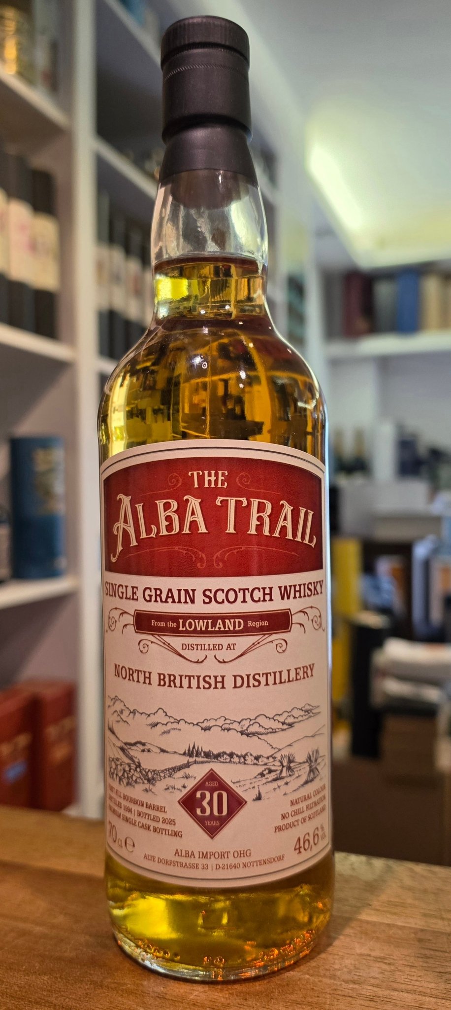 North british Cask 1994 Ff Bourbon cask Alba Trail 30 y 46,6% vol. 0,7l limited Whisky