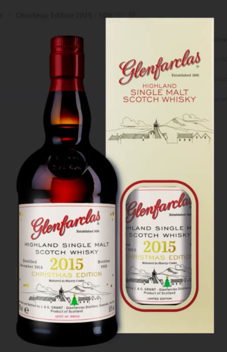 Glenfarclas 2015 2025 Vintage Christmas Edition 0,7l 46% vol. single malt scotch whisky