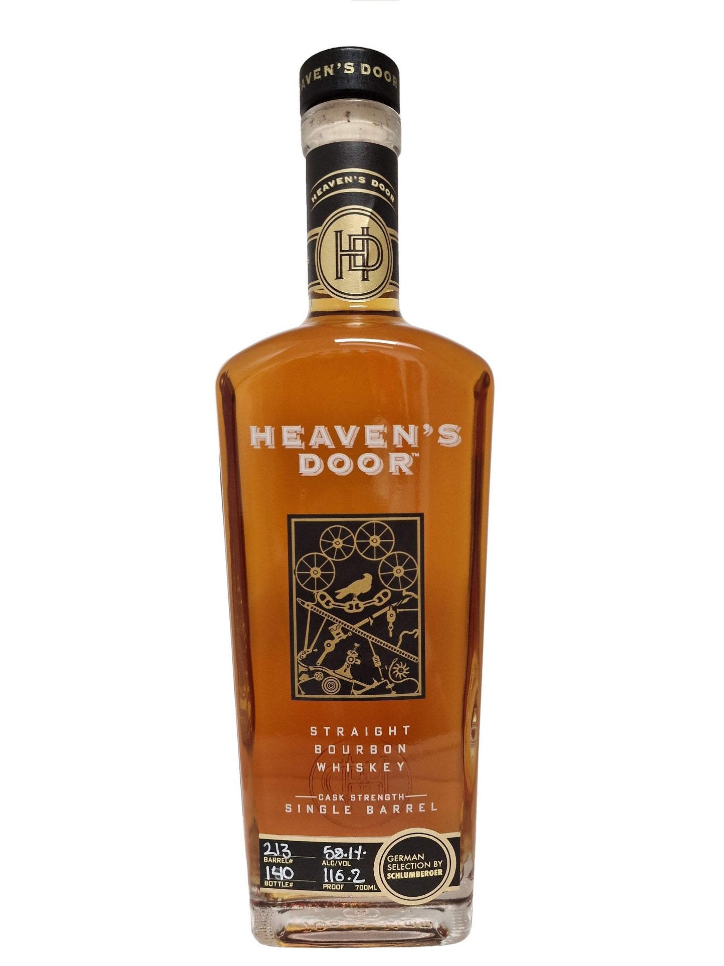 Heaven‘s Door Single barrel SKG 3 Bourbon Whiskey 0,7l 58,1% vol. Bob Dylon Straight SINGLE CASK straigth Tennessee