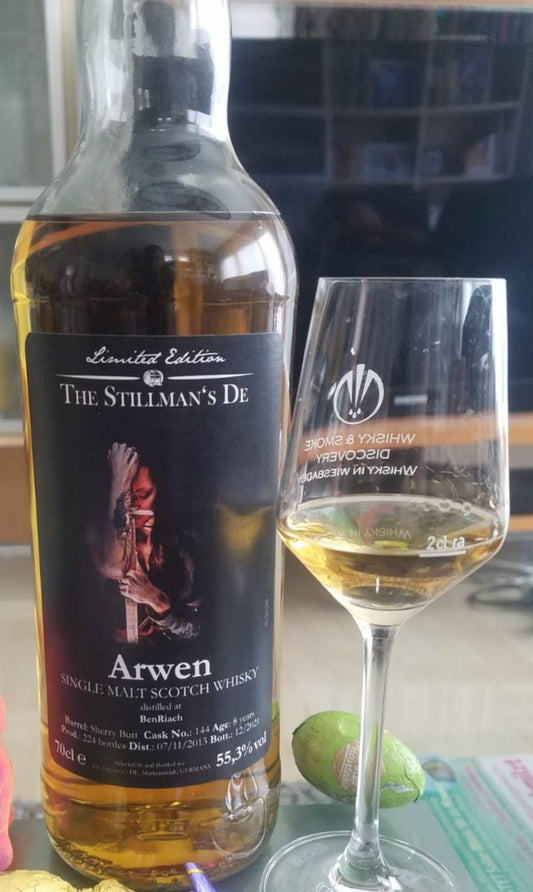 The Stillman´s Whisky Arwen Benriach 8y 0,7l 55,3% vol.#144 sherry but 2013 2021 Fassabfüllung Single cask Fassstärke