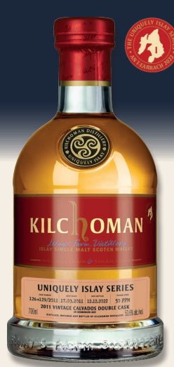 Kilchoman 2022 Vintage 2011 an Geamhradh cask Edition Uniquely Islay Series Vintage Calvados Double Cask 0.7l 57 % Cask
