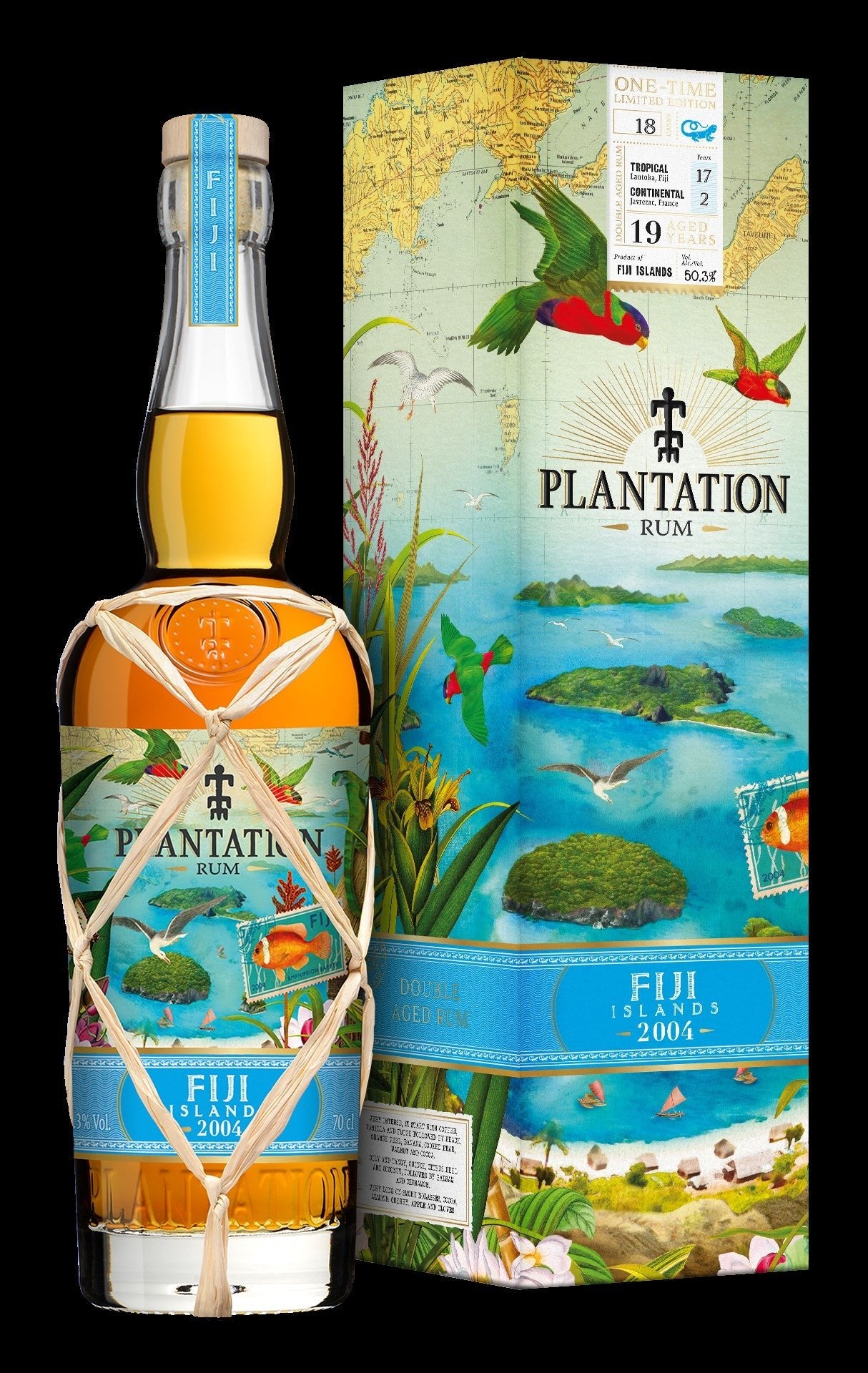 Plantation One Time Fiji Island 2004 2023 0,7l 50,3% vol. limited edition rum, limited special edition