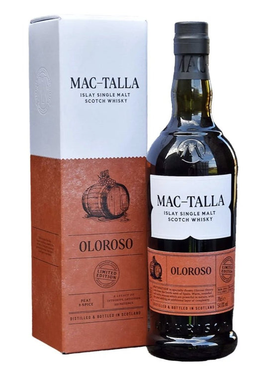 Mac-Talla Oloroso cask limited edition cask strength Whisky Islay single malt 0,7l 54,8% vol. mit GP Morrison 7y limitiert