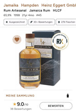 Načtěte obrázek do prohlížeče galerie,RA Jamajka HD Hampden 1998 2020 HLCF 0,5l #45 65,9% obj. single cask Rum Artesanal - inn-out-shop