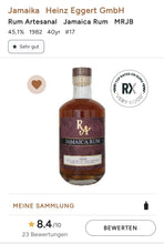 Load image into Gallery viewer, RA Jamaica 40y 1982 Herbst 2022 Cuve MRJB x Distillery 0,5l 45,1% vol. Rum Artesanal Mark: MRJB