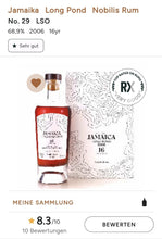 Chargez l'image dans la visionneuse de la galerie,Nobilis Rum Jamaica Long Pond 2006 0,7l #29 68,9% vol. single cask Dänemark