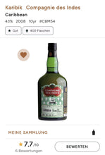 Load image into Gallery viewer, Compagnie des Indes cdi Rhum Fassabfüllung Sonderedition limitiert auf nur ein Fass Rum Caribbean 10 0.7l 43%