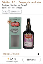 Chargez l'image dans la visionneuse de la galerie,Compagnie des indes Trinidad 11YO T.D.L. 2023 Dist 59,7% vol. 0,7l CDI Rum tdl Fassabfüllung Sonderedition