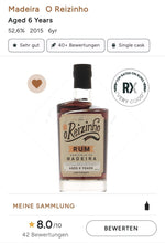 Load image into Gallery viewer, O REIZINHO 6y Cask Strength Madeira 0,7l 52,6% vol.
