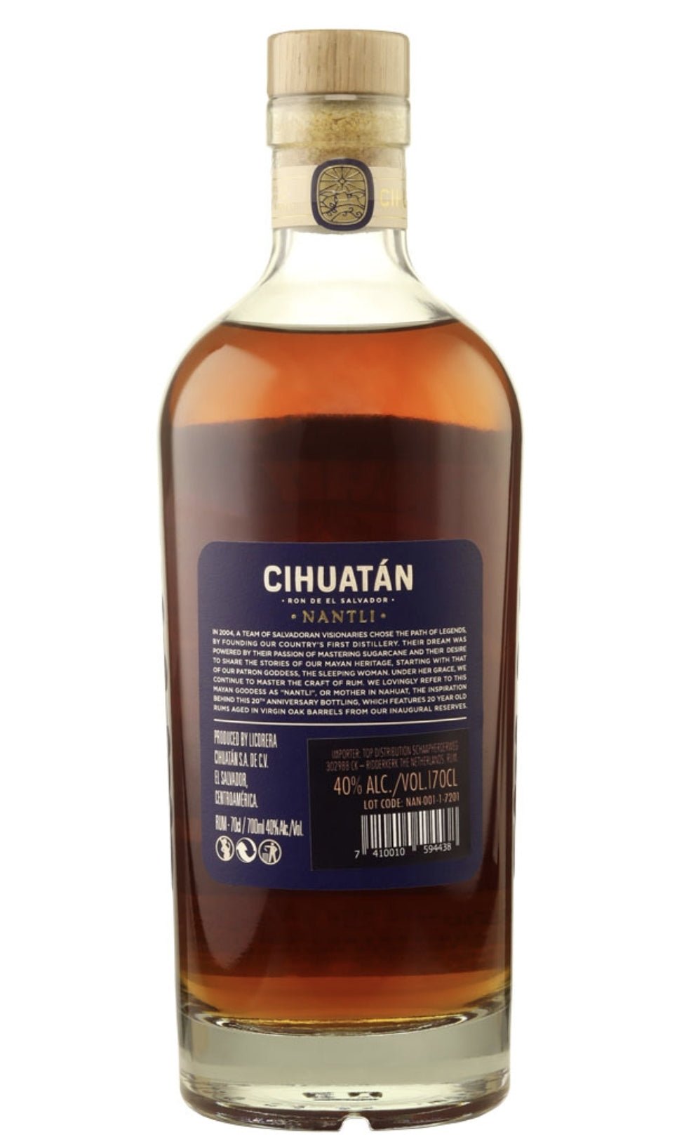 Cihuatan Nantli 2004 2024 ( Mutter ) small batch Rum el salvador 0,7l 40 % vol. 20y old 20 th Anniversary virgin american