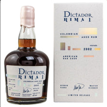 Load image into Gallery viewer, Dictador Rima 2002 american oak cask 2022 0,7l 42 % vol.