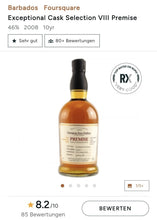 Laden Sie das Bild in den Galerie-Viewer, Foursquare Premise 10y jan 2018 Barbados 46% vol. 0,7l Rum Exceptional Cask Selection Mark VIII