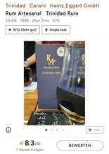 Chargez l'image dans la visionneuse de la galerie,RA Trinidad Caroni 1998 2024 0,5l 63,4% vol. Rum Artesanal #76