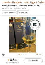 Load image into Gallery viewer, RA Jamaica Hampden 2009 2024 HDHE DOK 0,5l #262 58,7% vol.single cask Rum Artesanal