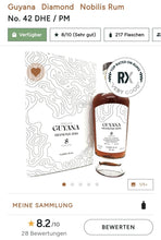 Laden Sie das Bild in den Galerie-Viewer, Nobilis Guyana Diamond 2014 DHE/PM 0,7l #42 54,3%vol. single cask rum