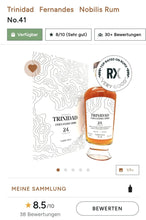 Načtěte obrázek do prohlížeče galerie,Nobilis Trinidad Fernandes 1999 0,7l #41 65,5%vol. single cask rum