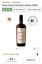 Laden Sie das Bild in den Galerie-Viewer, Hampden Great House Distillery 2024 Jamaica 0,7l 57% vol. Rum single cask