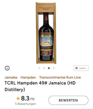 Laden Sie das Bild in den Galerie-Viewer, Hampden 2012 2024 Single cask Transcontinental Rum Line 12Y Jamaica 0,7l 55,9 % TCRL