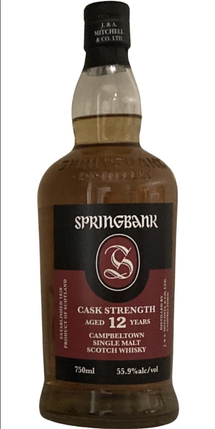 Springbank 12y 08.09.2021 o.Dose 0,7l 55,9% vol. Schottland Campbeltown
Ex-Bourbon