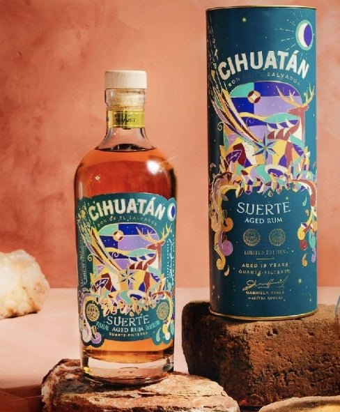 alt
Cihuatán Suerte 15y 2023 0,7l 44,2 limited edition blend of rums aged up to 15-17 years from Gabriala Ayala quartz filtered