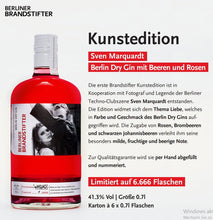 Laden Sie das Bild in den Galerie-Viewer, Brandstifter Gin Kunst Edition 0.7l 41,3% Fl limited Edition online shopping Ergebnis finden online kaufen