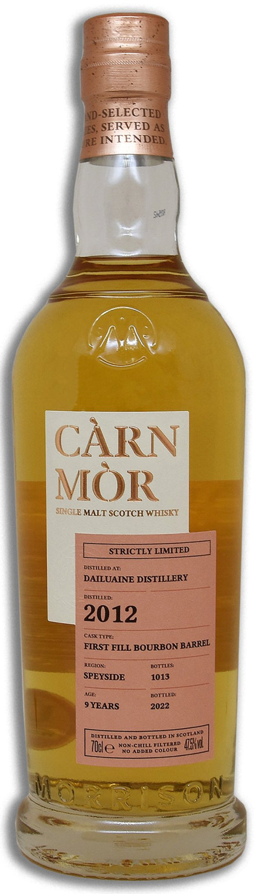 Carn Mor Dailuaine 2012 2022 47,5% ol. 0,7l Strictly Limited Cask First Fill Bourbon Barrel Speyside limitiert auf 150 F
