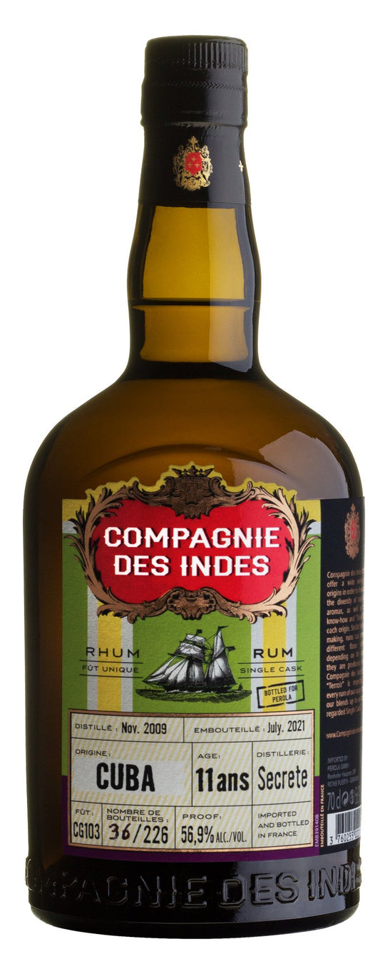Compagnie des Indes Cuba 11 0,7l 56,9%vol. cdi Rhum Rum Fassabfüllung Sonderedition limitiert auf ein Fass