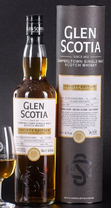 Glen Scotia Society batch 2025 11y PX Oloroso 0,7l 54,1%vol. GePa Schottland Campbeltown